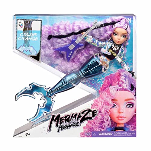 Muñeca Mermaze Mermaidz Riviera con cambio de color y accesorios miniatura 5