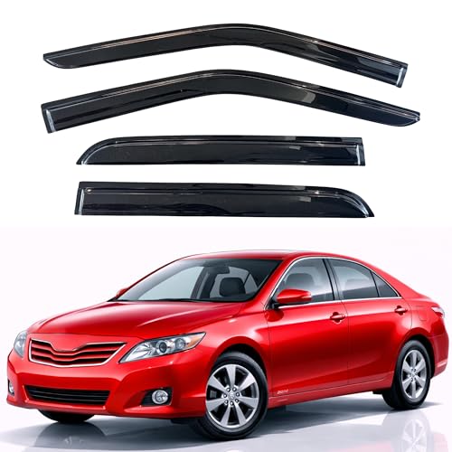 Image of KPY Rain Guards Fit for 2007-2011 Toyota Camry, Out-Channel Window Visors Vent Wind Deflectors 4PC, Car Accessories for 07-11 Camry