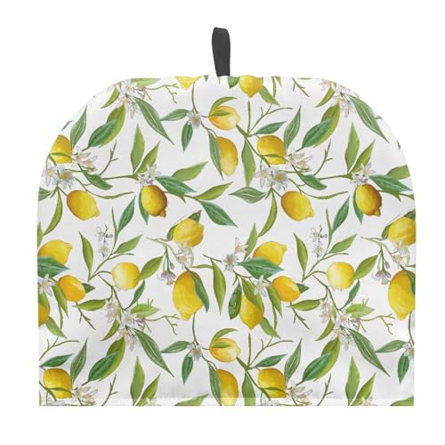 Oamsistay Lemon Print Teapot Cozy for Teapot Tea Pots Cozy for Keeping Warm Portable Easy to Clean Coffee Pot Cozy Polyester for Hotel Thicken Kettle Dust Cover for Kitchen