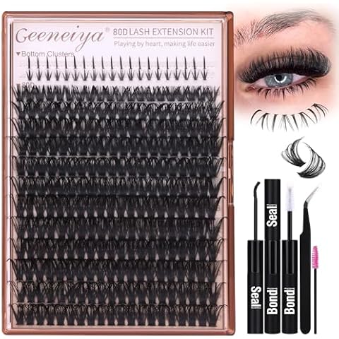 Geeneiya Cluster Eyelash Extensions Kit Cover