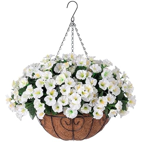 Ivydale Faux Hanging Flowers with Basket Cover