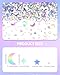4000 PCS Star and Moon Confetti Glitter, Holographic Metallic Foil Stars Moon Glitter, Sequin Galaxy Iridescent Table Scatter for Wedding, Festival Party, DIY, Unicorn Theme, Birthday (10 mm, 6 mm)