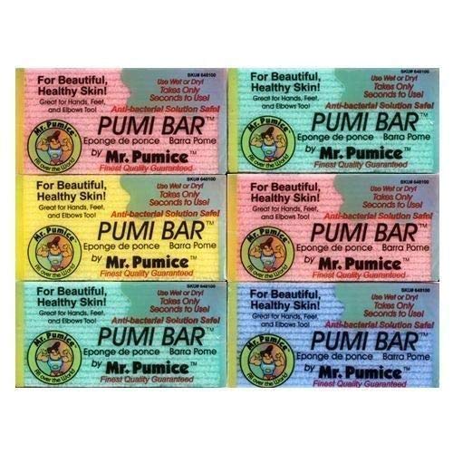 Lot of 6 Mr. Pumice Pumi Bar 4" Anti-Bacterial Wet/Dry