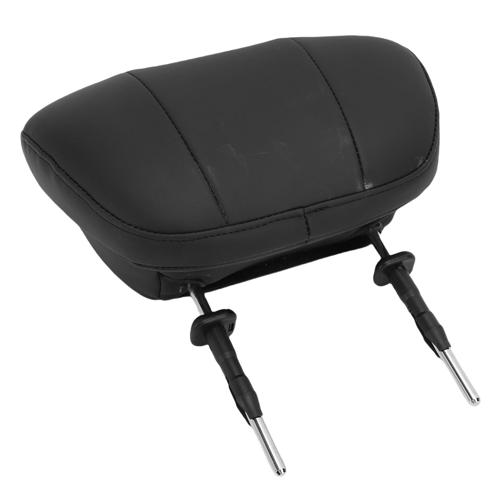 Poggiatesta per Auto Comodo Cuscino in Pelle PU Memory Foam per Veicolo con Staffa in Metallo Installazione Rapida per Viaggiatori a Lunga Distanza