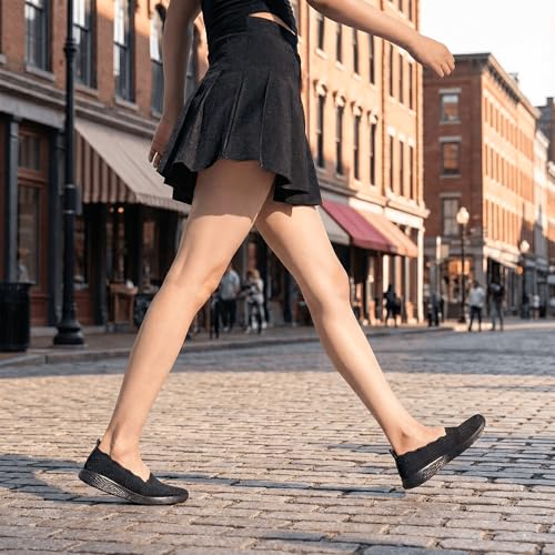 Puxowe Vrouwen wandelschoenen Lichtgewicht Knit Slip op Mesh Comfortabele Barefoot Minimalistische Sneakers - Afbeelding 4