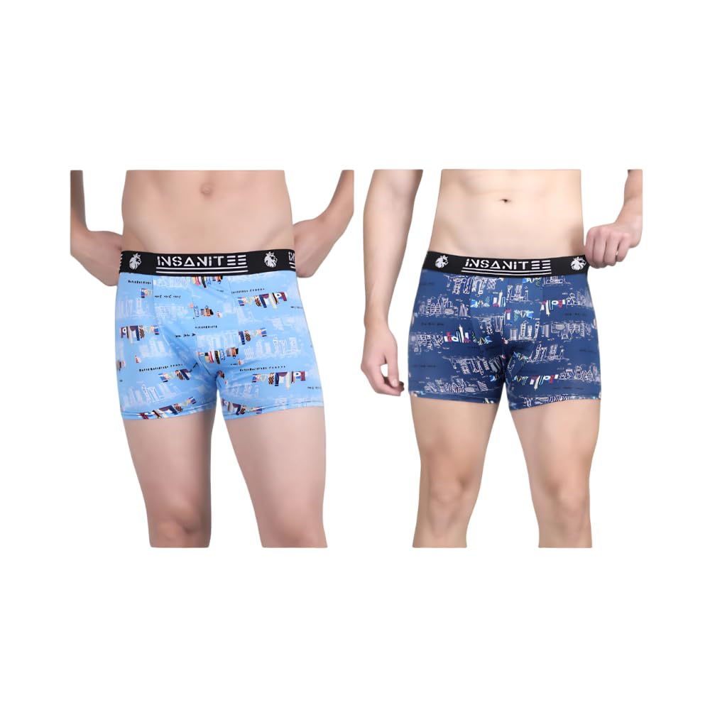 insanitee Men's Nylon Stretch Printed Trunk | Ultra-Soft, Breathable Innerwear for Men | Stylish & Supportive Fit-picture-20