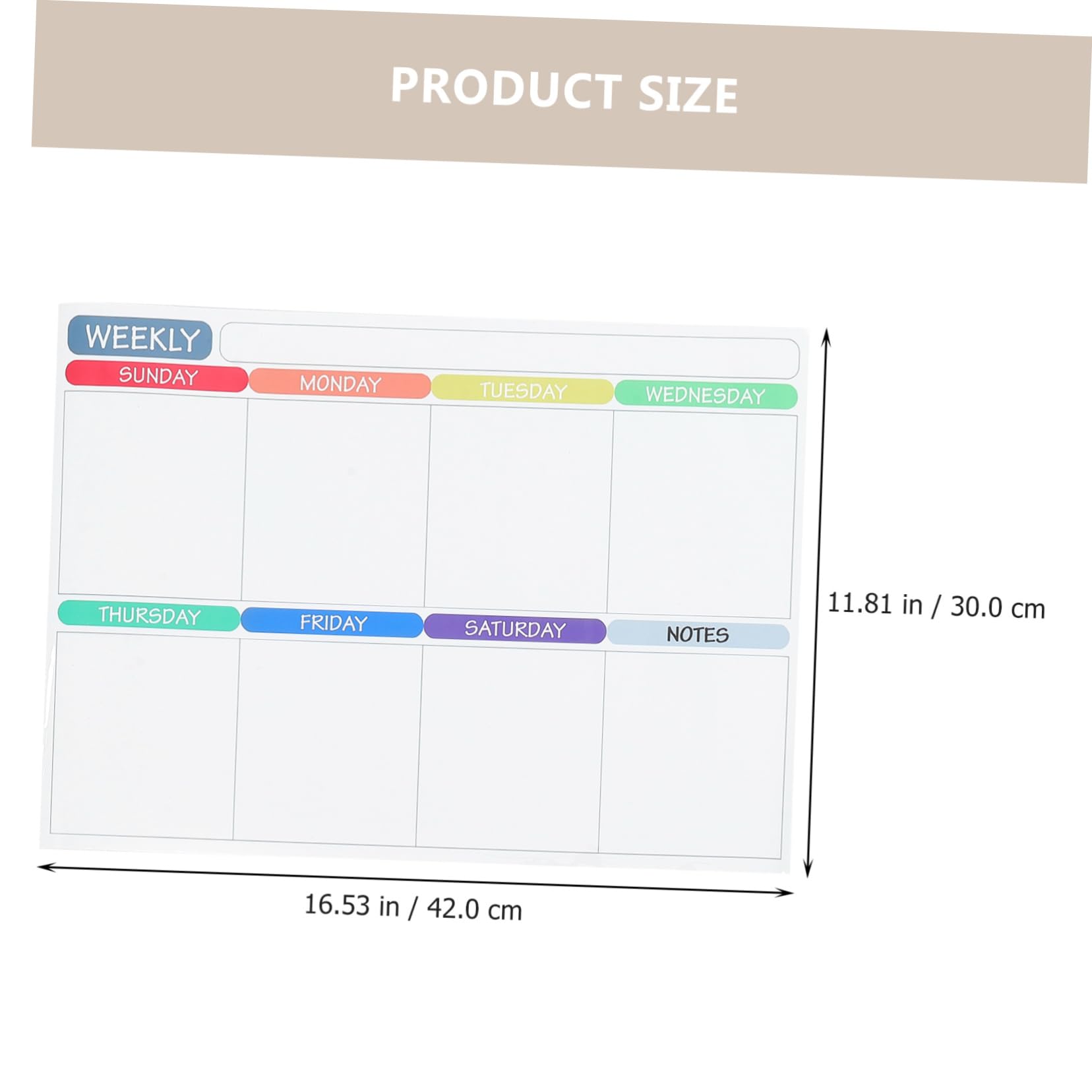 Tofficu Magnetische Tafel für Kalenderplanung Whiteboard mit Terminplaner und To-do-listen für Zuhause und Büro Haftend an Kühlschränken und Magnetischen Oberflächen
