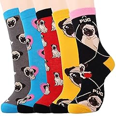 01-pug Socks-5 Pairs