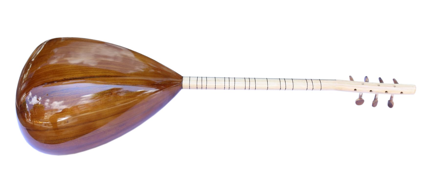 Turkish Quality Short Neck Mulberry Baglama Saz For Sale ASK-306 - Image 8