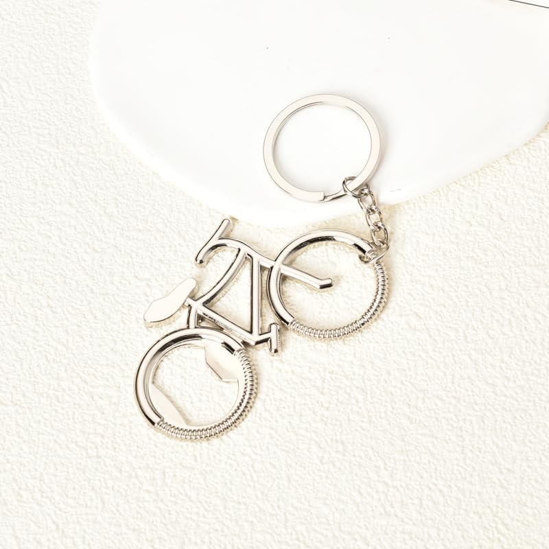 Miniatura 4 de Llavero abrebotellas de bicicleta para bicicleta, regalo creativo para ciclista, motociclista, regalo para hombres, novio, marido, bebedor de