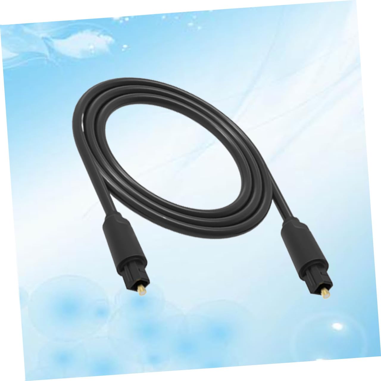 Artibetter 3pezzi Cavo Audio Ottico Fibra Cavo Digitale Per Amplificatore e Altoparlanti Connettori Cubo e Rimovibili Nero