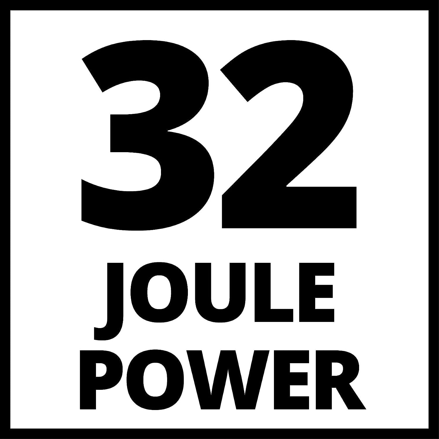 Einhell Marteau Démolisseur TE-DH 32 (1500 W, force de frappe de 32 J, mandrin SDS-max, poignée principale anti-vibration + revêtement souple Softgrip, vendu avec pointeau et burin plat + E-box)