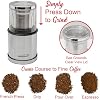 Brentwood CG-162S 75-Gram Electric Wet and Dry Coffee Bean, Herb, and Spice Grinder, Black
