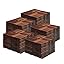 Dark Brown Crossed Pattern