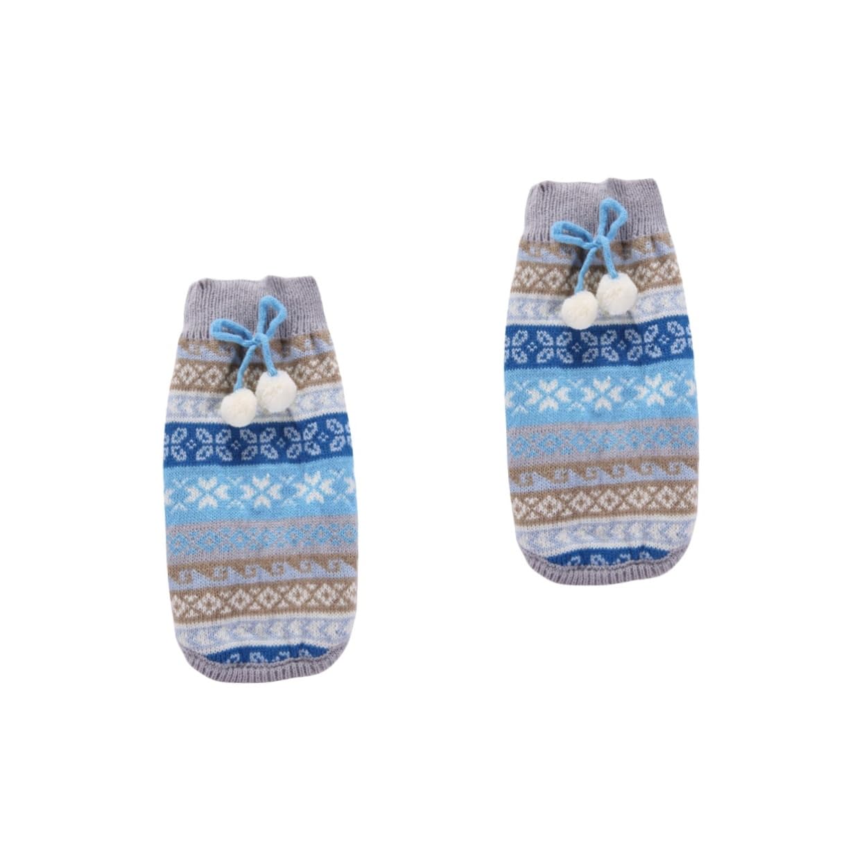 BESPORTBLE 2 Pezzi Maglione Natalizio con Motivo A Fiocco di Neve per Cani Senza Maniche con Cappuccio Caldo Taglia S