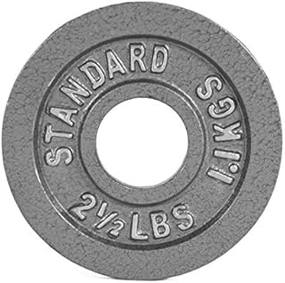 CAP Barbell Olympic 2-Inch Weight Plates, Gray, Single, 2.5 Pound
