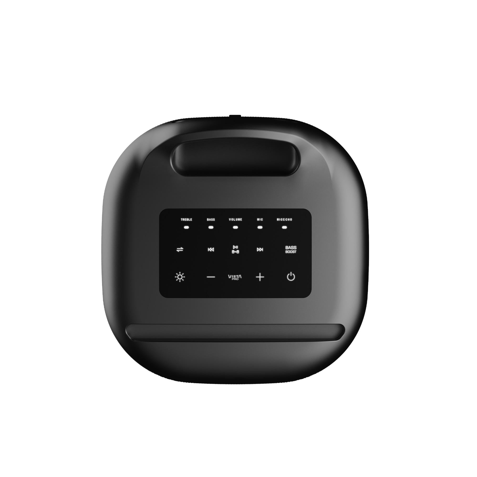 Vieta Pro Party 55 Enceinte Bluetooth 5.3 puissante 100 W avec lumières LED RVB, batterie 9H, TWS, USB, microSD, karaoké avec microphone et télécommande, double entrée microphone, portable pour fêtes
