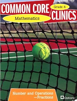Paperback Common Core Clinics Mathematics Grade 4 Numbers and Operation - Fraction Book