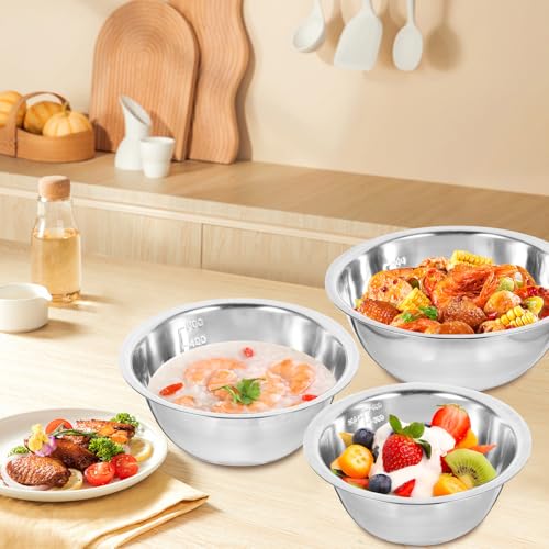 Set de 5 tazones de acero inoxidable para cocina miniatura 4
