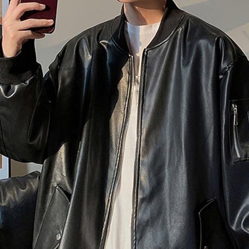 Chaqueta Bomber de cuero para hombre Talle XL miniatura 2