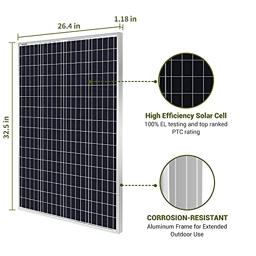 Hqst 400 Watt 12V Monocrystalline Solar Panel High Efficiency Module Pv Power For Battery Charging Boat thumb #1