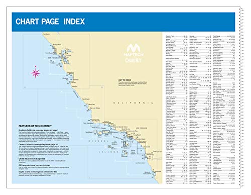 MAPTECH ChartKit Region 12: Southern and Central California San Francisco Bay to Ensenada, 10th Edition