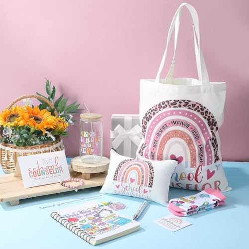 Juego de regalos de agradecimiento para mujer con taza de vidrio y cuaderno Remerry 3