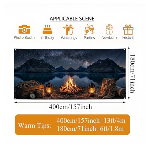 Couverture de porte de garage paysage de montagne décor d'hiver 397x210 cm - 2