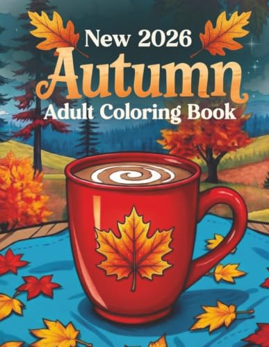 New 2026 Autumn Adult Coloring Book: 50 Fun, Easy & Simple Fall-Themed Large Print Coloring Pages for Adults and Seniors image 2