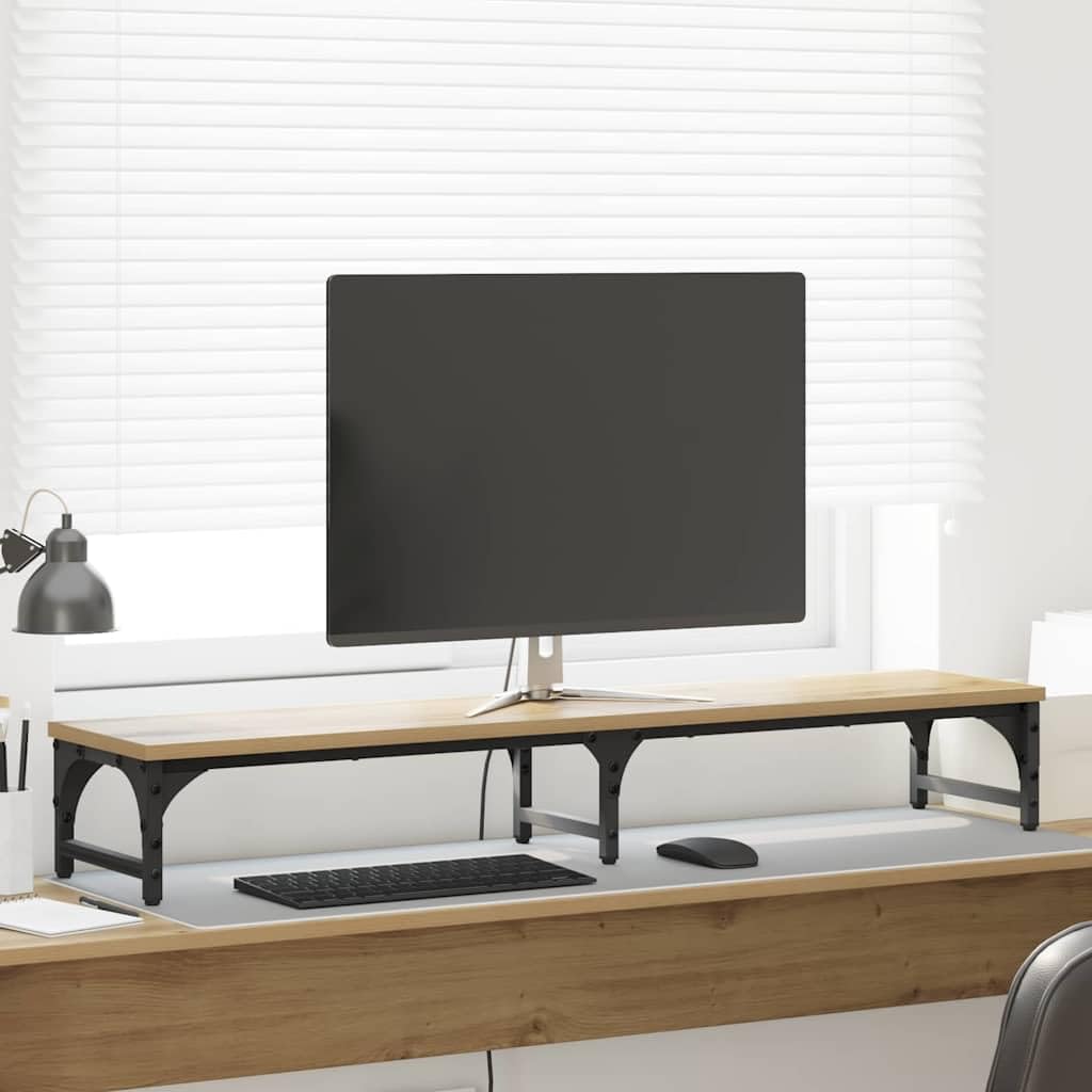 supporto per monitor, supporto da scrivania in legno