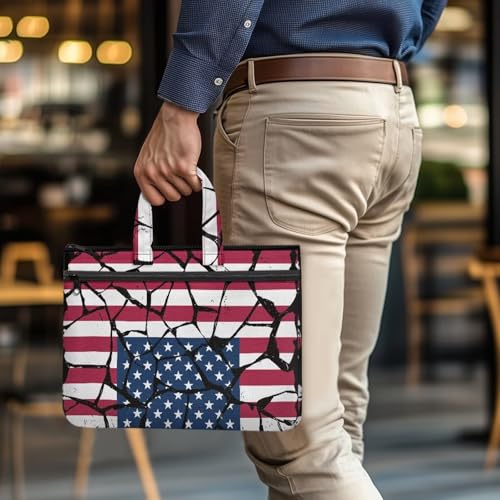 Canvas Document Bag Document Pouch with Zipper Large Double Pockets File Bag with Handle Portable Briefcase Canvas Tote Bag4