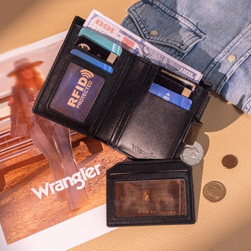 Montana West X Wrangler Wallet Women Small Bifold RFID Wallet Female Ladies Wallet with 3 ID Windows2
