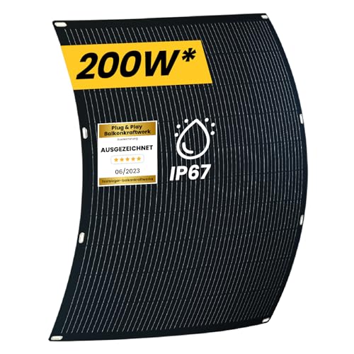 EPP.Solar® 200W Flexibles Solarmodul Monokristallin Flexibles...