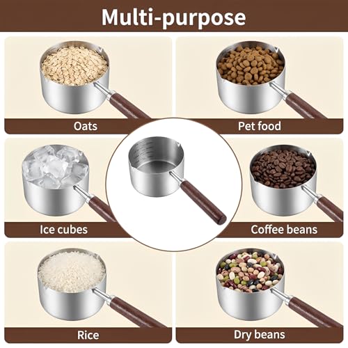 Cuchara medidora para comida de perro en acero inox miniatura 6