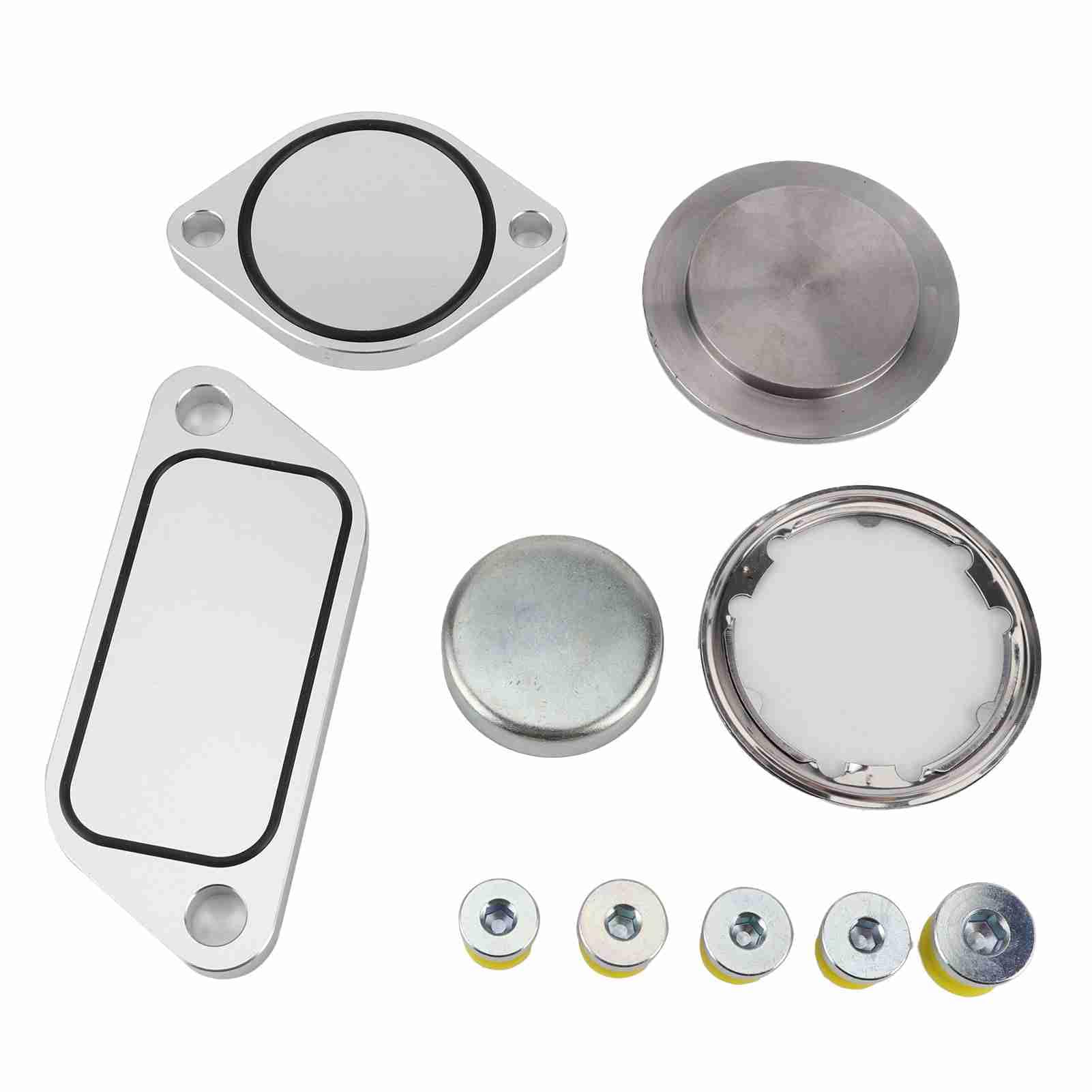 Akozon Zestaw Wtyków EGR 5 Sztuk Uszczelek Gumowych z Aluminium dla ISX 15