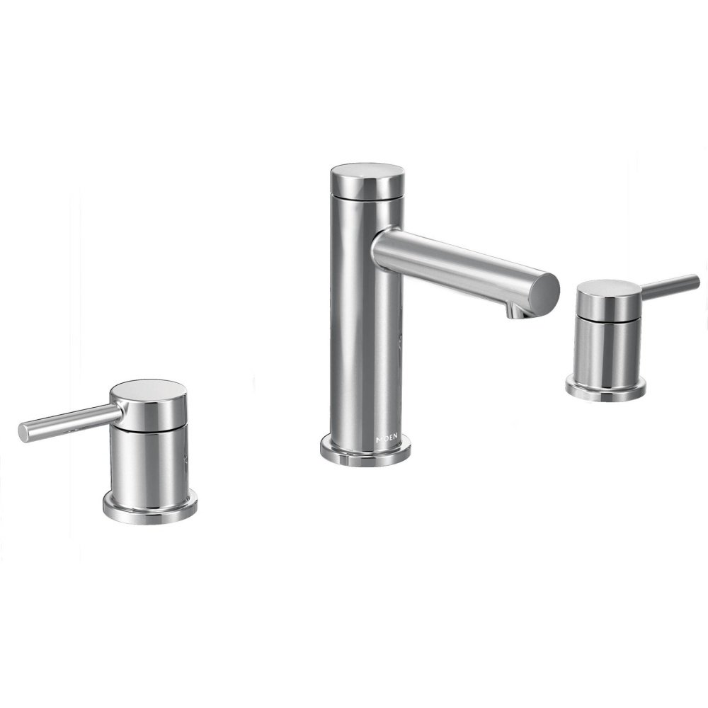Moen Align Chrome Two-Handle Modern 8-Inch Widespread Bathroom Faucet Trim Kit, Valve Required, T6193