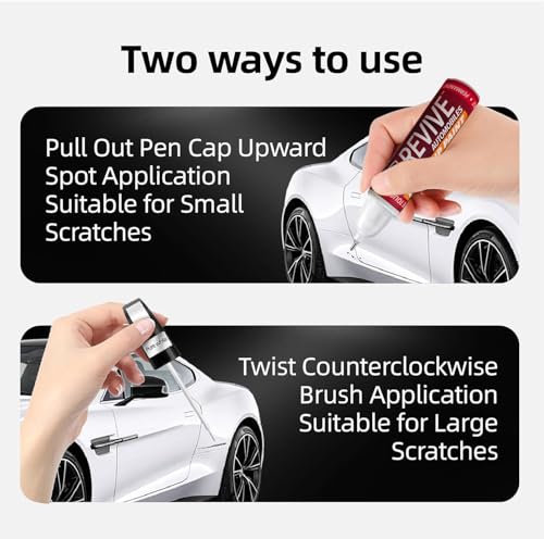 Image of Tata Nexon colors Revive touchup paint pen, factory Quality & matched 2K paint (Carbon Black (TAT9411))