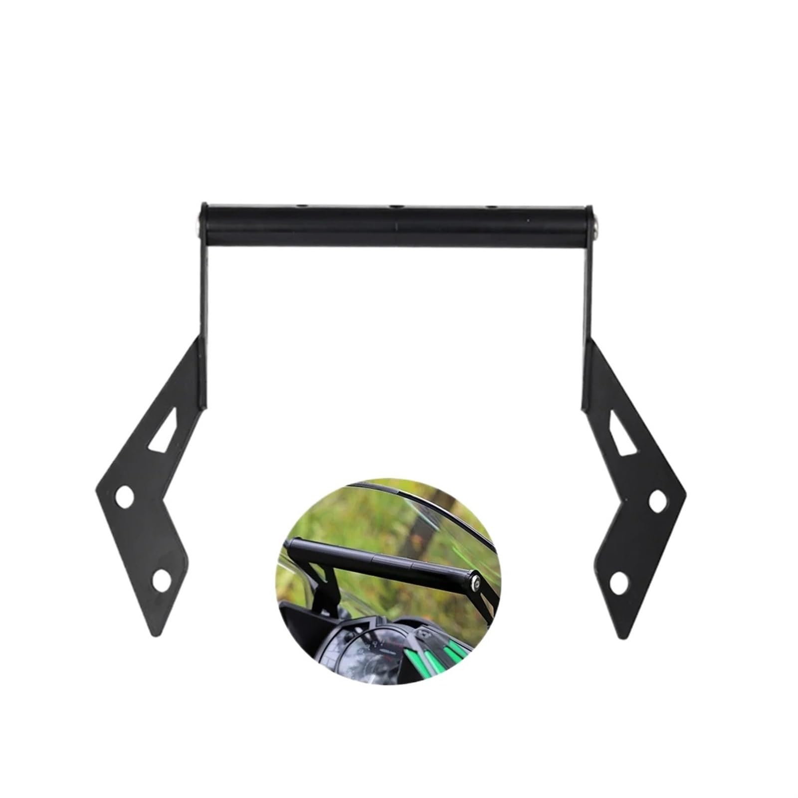 Soporte Placa Navegación GPS Barra Soporte Soporte para Teléfono Móvil De Motocicleta, Soporte para Placa De Navegación GPS para Kawasaki, para NINJA400, para NINJA250