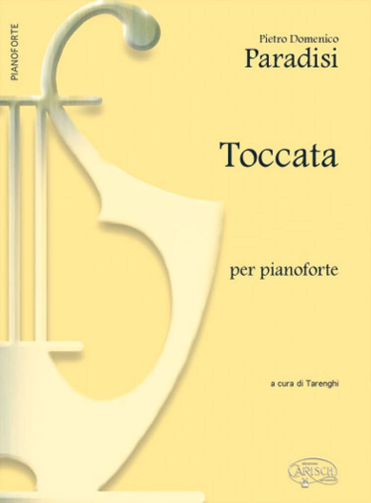 Paradisi Pietro Domenico Toccata Piano Book