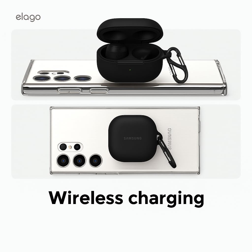 Silicone Case Cover for Samsung Galaxy Buds Core (2025) (Black) — Amazon image 3
