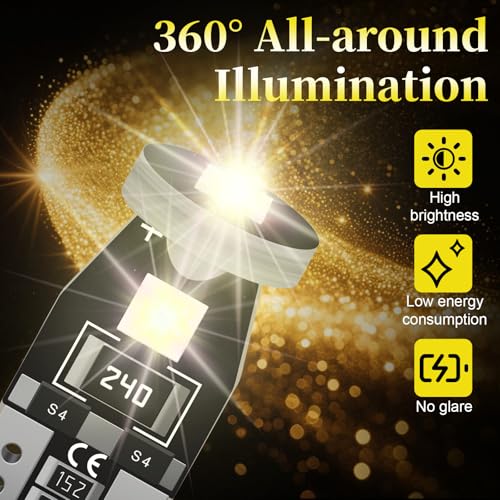 Set de 40 Bombillas LED T5 T10 para Tablero de Auto miniatura 3