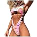 Dingdandanduo Lace Up Costume da Bagno Costuti da Bagno per Tutte Le Dimensioni Peach Inserti Ragazze 2 Pezzi Costume da Bagno Posa in Posa Bottoms Bikini Donna Donne Top Rosso White Underwear