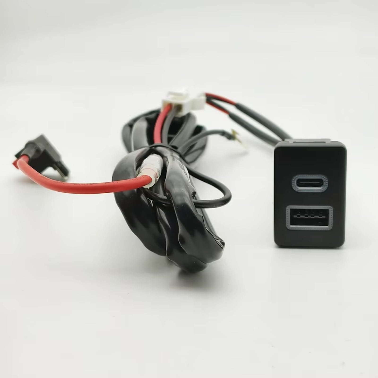Conector USB Consola Compatible Con Toyota Para Innova Para Prius 2017-2022 Carga Rápida Coche QC3.0 Para Enchufe PD Tipo C Adaptador Cargador Puerto USB Coche