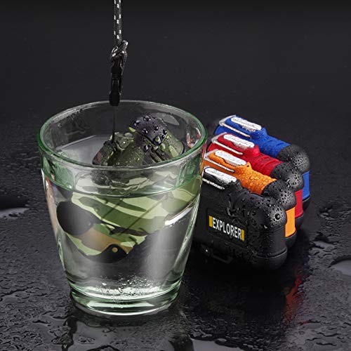 Encendedor Eléctrico USB Plasma Resistente al Agua Rojo miniatura 3