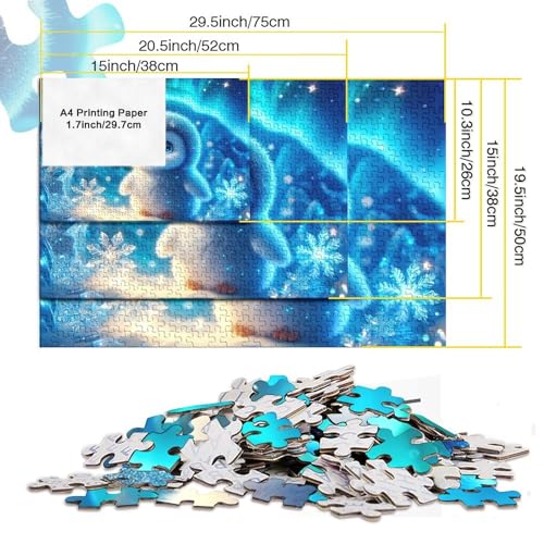 Puzzle de 1000 piezas compacto de 38x26cm con ilustración de Aurora 5