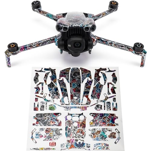Skin DJI Mini 5 Pro WRAPGRADE Metal Sticker Bomb autocollant drone de loisir
