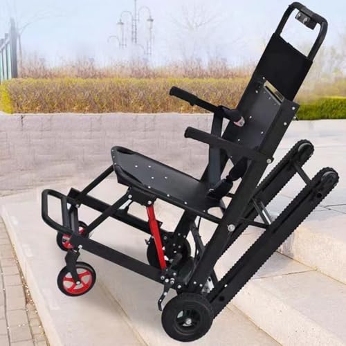 XZLZMYP Negro, Sube Escaleras Eléctrico sobre Orugas Silla De Ruedas Eléctrica Portátil Plegable Elevadores para Escaleras para Personas Discapacitadas Y Ancianas para Subir Y Bajar Escaleras