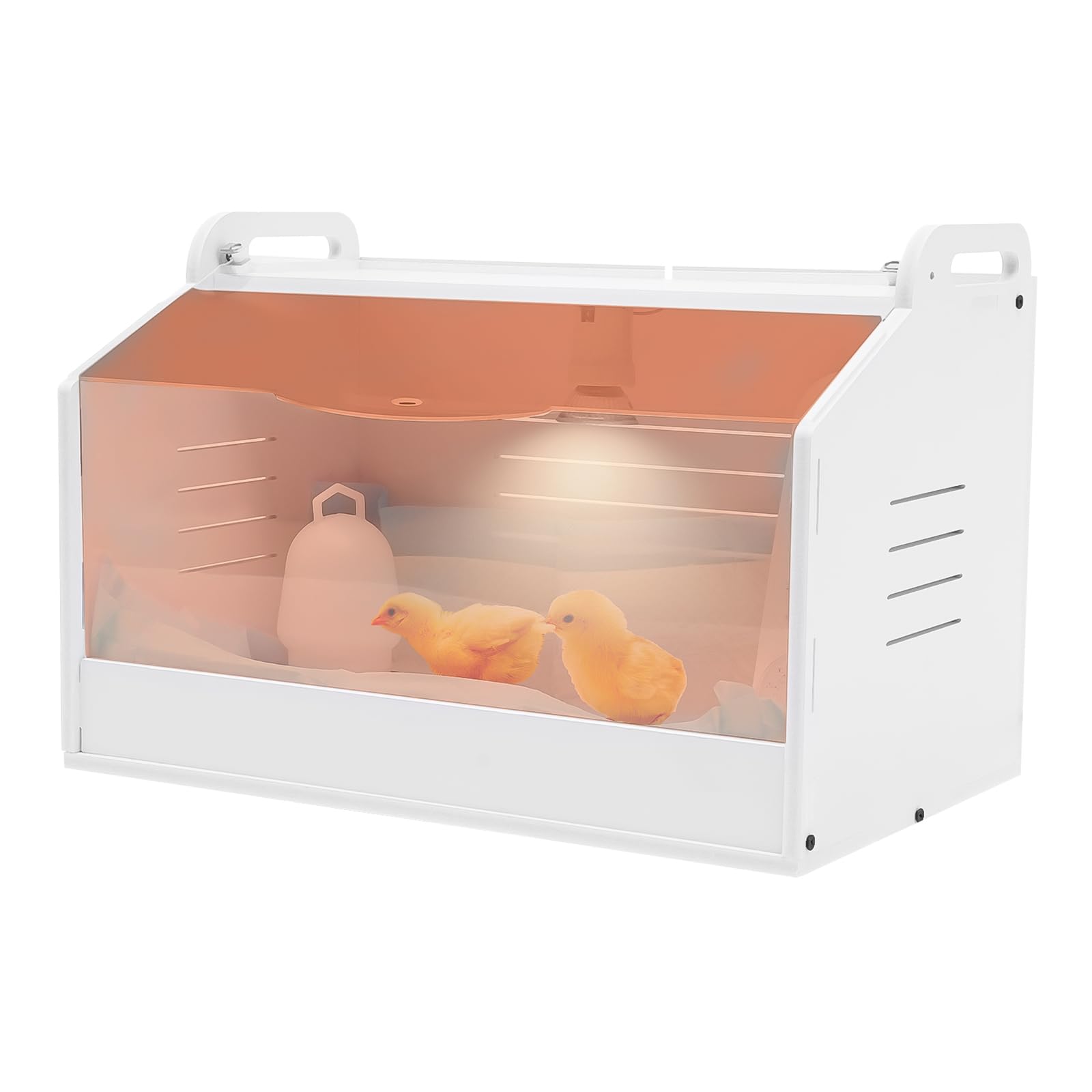 Brutinkubator Küken Aufzucht Box, Kükenwärmebox Inkubatoren, Kükenhaus Brutinkubator Küken mit Wärmelampe, für Geflügel, Reptilien, Kleintiere 48x30x30cm