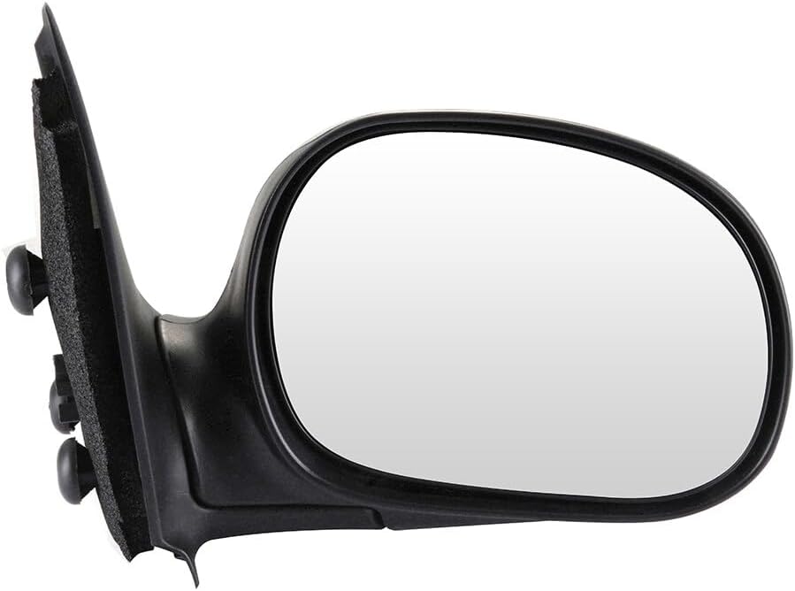 Driver and Passenger Side Black View Mirrors Fit for 1997-2004 For Ford For F-150 1997-1999 250 Manual Adjustment Manual Folding Non-heated Exterior Mirrors