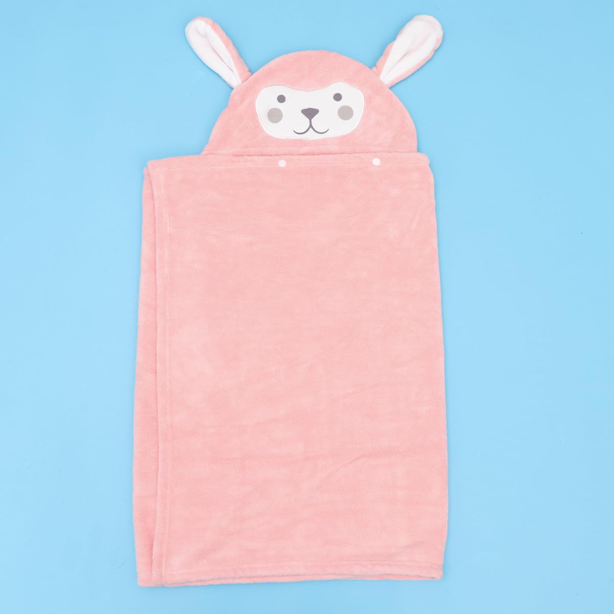 Hohopeti Toalla de Baño Absorbente y Transpirable Capucha de Coral Fleece para Niños Estilo Dibujos Animados Presa Diseño de Conejo para Playa y Parque Acuático